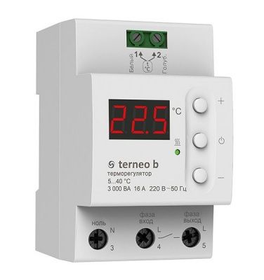 Фото Терморегулятор Terneo B для теплого пола, 32 А, датчик пола