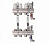 Коллектор распределительный 11 контуров TIM из латуни